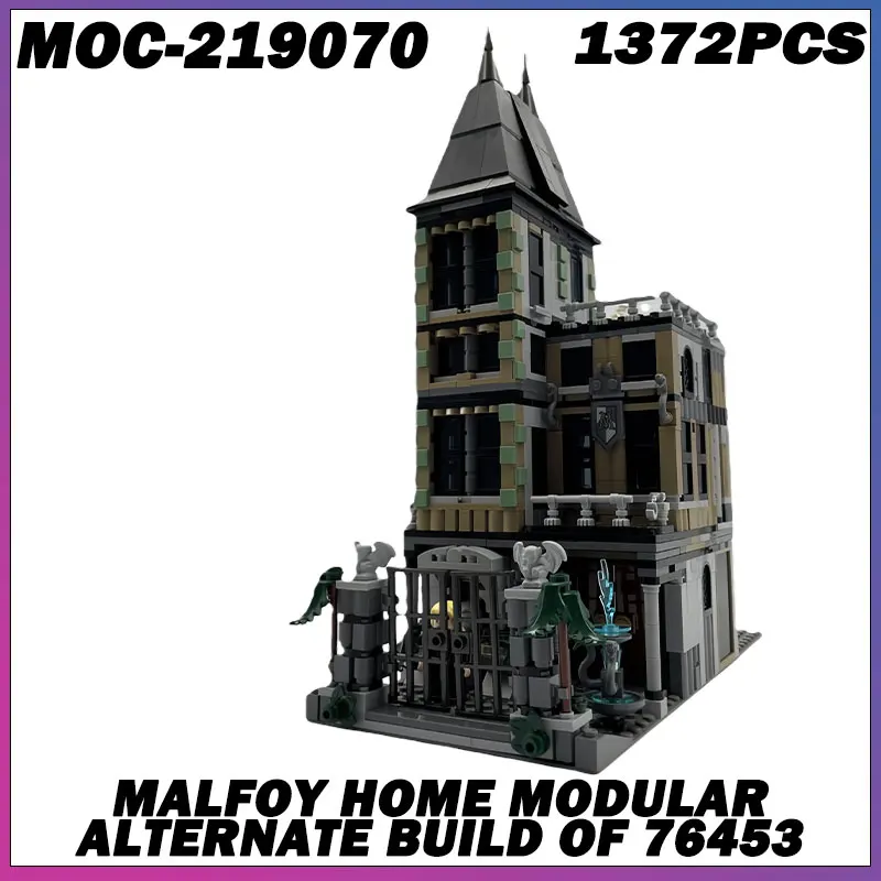 

1372PCS MOC-219070 magic Movie Harrying Malfoy Townhouse model DIY creative ideas Child Toy birthday Gift Building blocks bricks