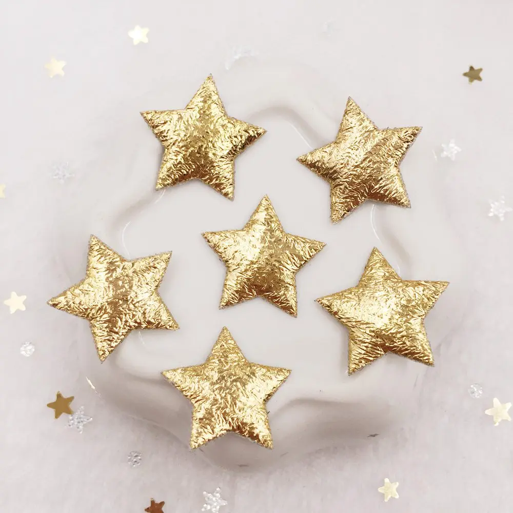 600pcs 20mm Padded Cloth Pretty Mini Star Appliques Wedding Patches DIY Hair Clip Accessories Craft Supplies E06