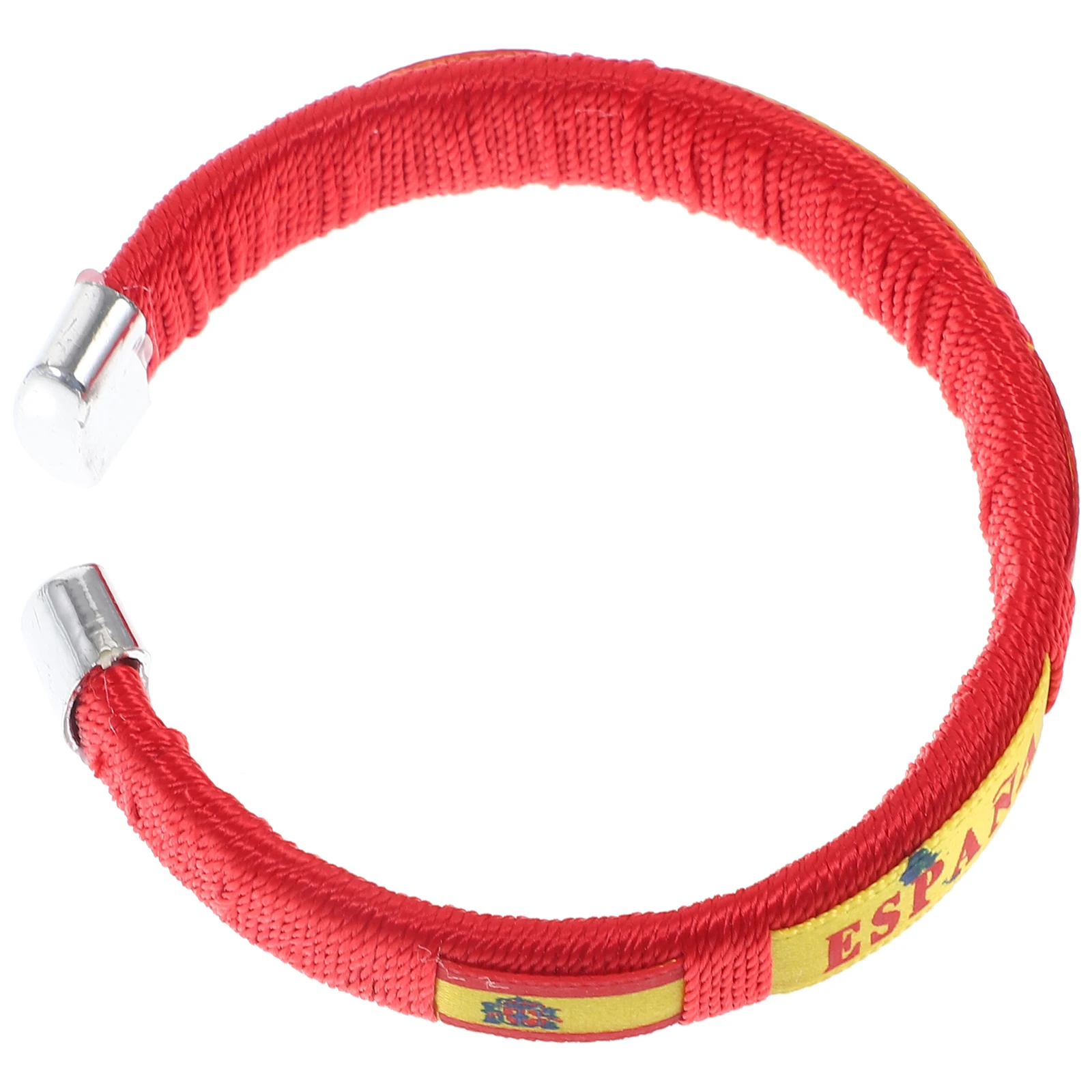 

Decorative Soccer Webbing Wristbands Skin-Friendly Stretch Flag Bracelets For Football Fans Cheer Accessories Durable