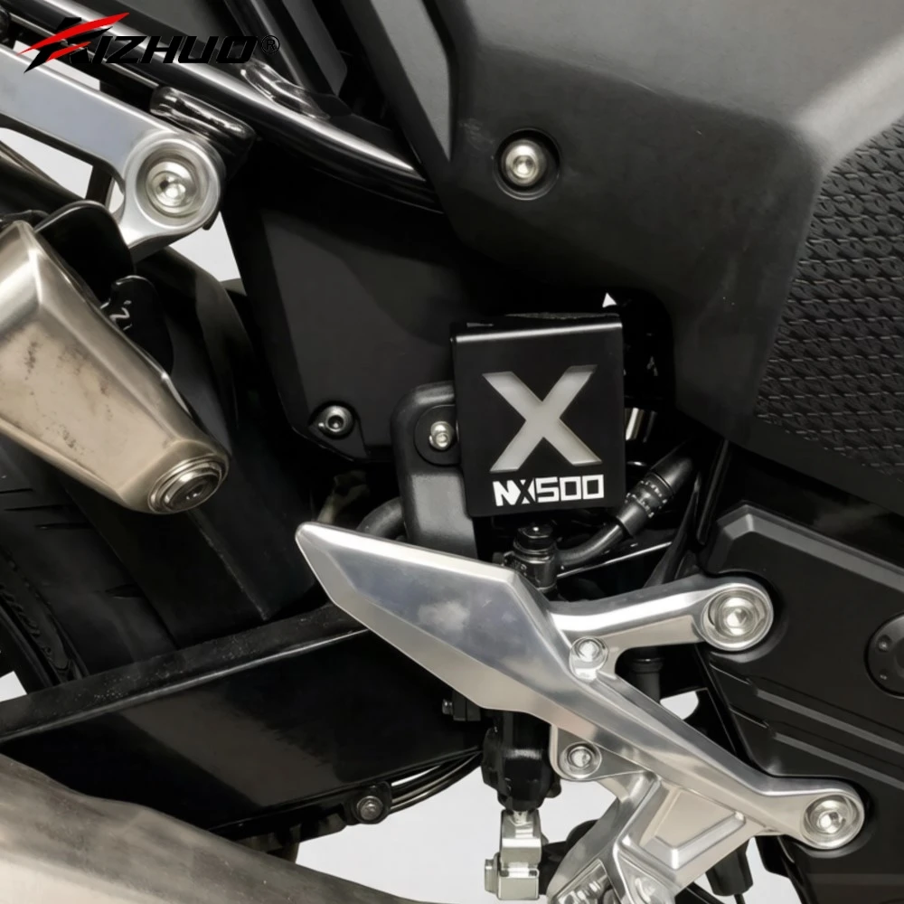 

For Honda NX400 NX500 CB400F CB500F CB500X CB400X CBR500R 2019-2025 Rear Brake Pump Fluid Tank Oil Cup Reservoir Guard Cover