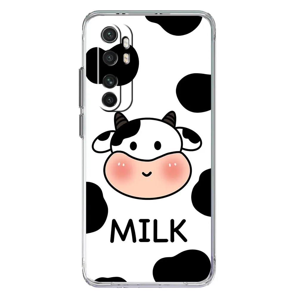 Dairy Cattle Cow Speckle Cute Phone Case For Xiaomi 12T 11T 12 Lite 11 Ultra 4G Mi Poco X4 F3 GT X3 NFC M4 M3 Pro 5G Cover Clear