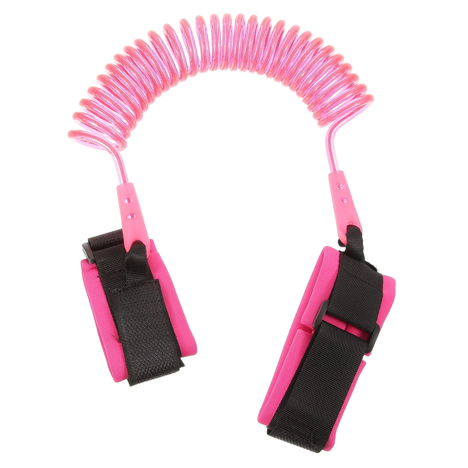 2.5m Kids Traction Rope Elastic Anti-Lost Safety Wristband Bracelet Harness Belt for Outdoor Activities Travel Trip Pink Size M