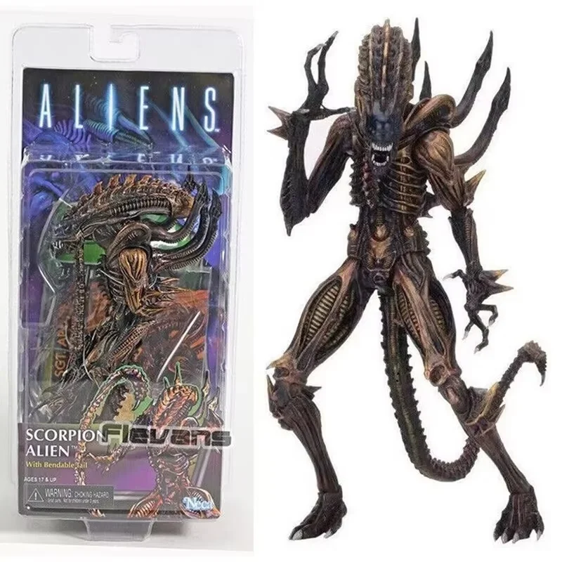 In Stock  Alien Queen Dog Alien Movable Xenomorph Action Figure Aliens Vs Predator CollectibleToy Model Gifts