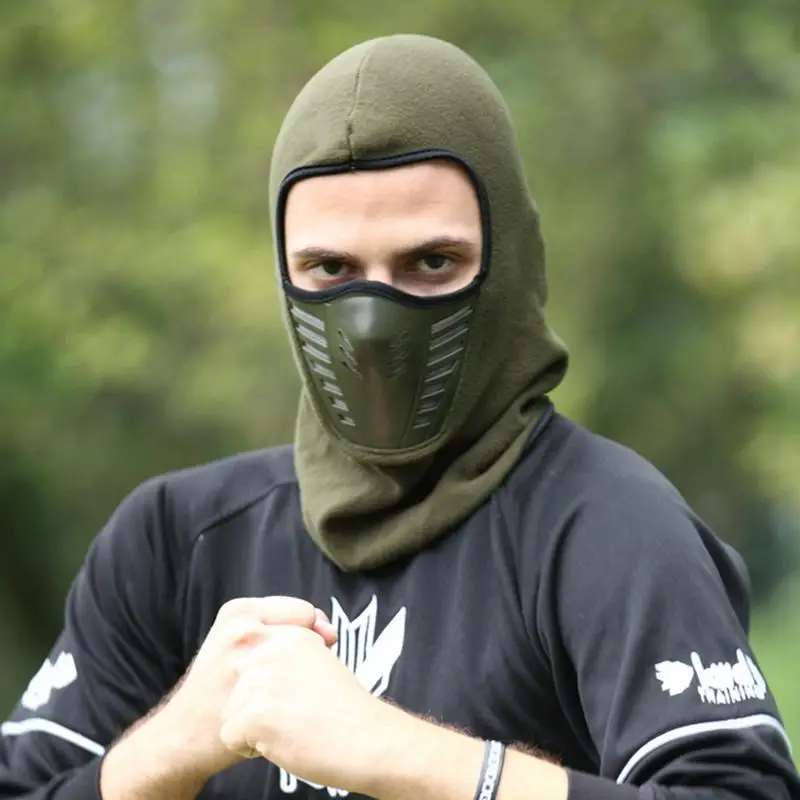 Motorcycle Mask Cold-Proof Windproof Fleece Thermal Neck Full Face Mask For Men Women Ski Cycling Hunting Full Face Masks - Image 3