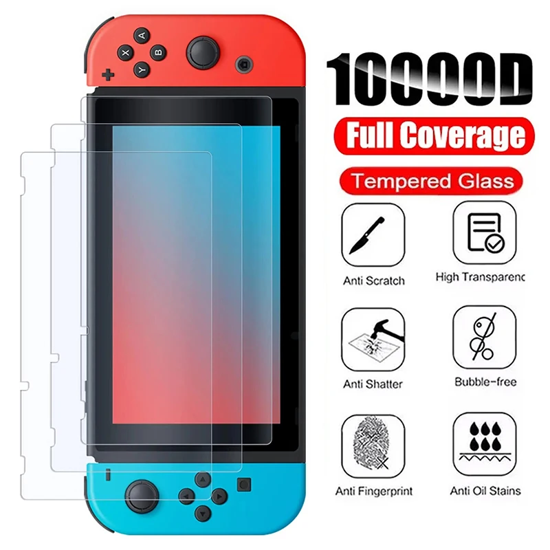 1/2/3PCS for Nintendo Switch OLED /NS /Lite Tempered Glass 9H HD Hard Anti-scratch Clear Protective Film Glass Screen Protector