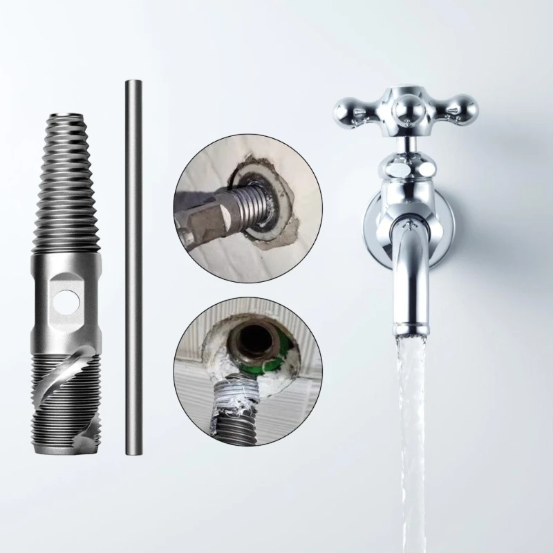 ใหม่ 2 ชิ้น Screw Extractor Set นิ้ว 3/4 นิ้วสกรูหัวคู่ Extractor Screw