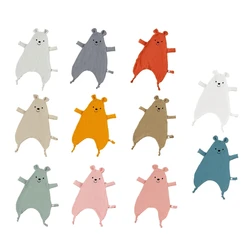 Four-Layer Muslin Baby Comforter Cotton Newborn Security Blanket Animal Pattern