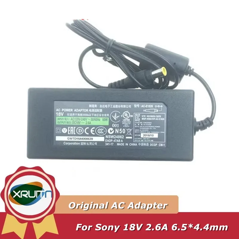 

Original AC-E1826L 18V 2.6A Power Supply Charger For Sony Speaker Adapter SA-32SE1 VW117XC W218JC W217JC Y118EC SRS-X7 SRS-D8
