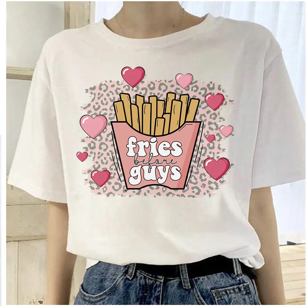 Fries Guys Heart Stickers Peace Pink Patches for Girls Clothing DIY T-shirt Hat Applique Printed Plants Patch on Clothes Decals