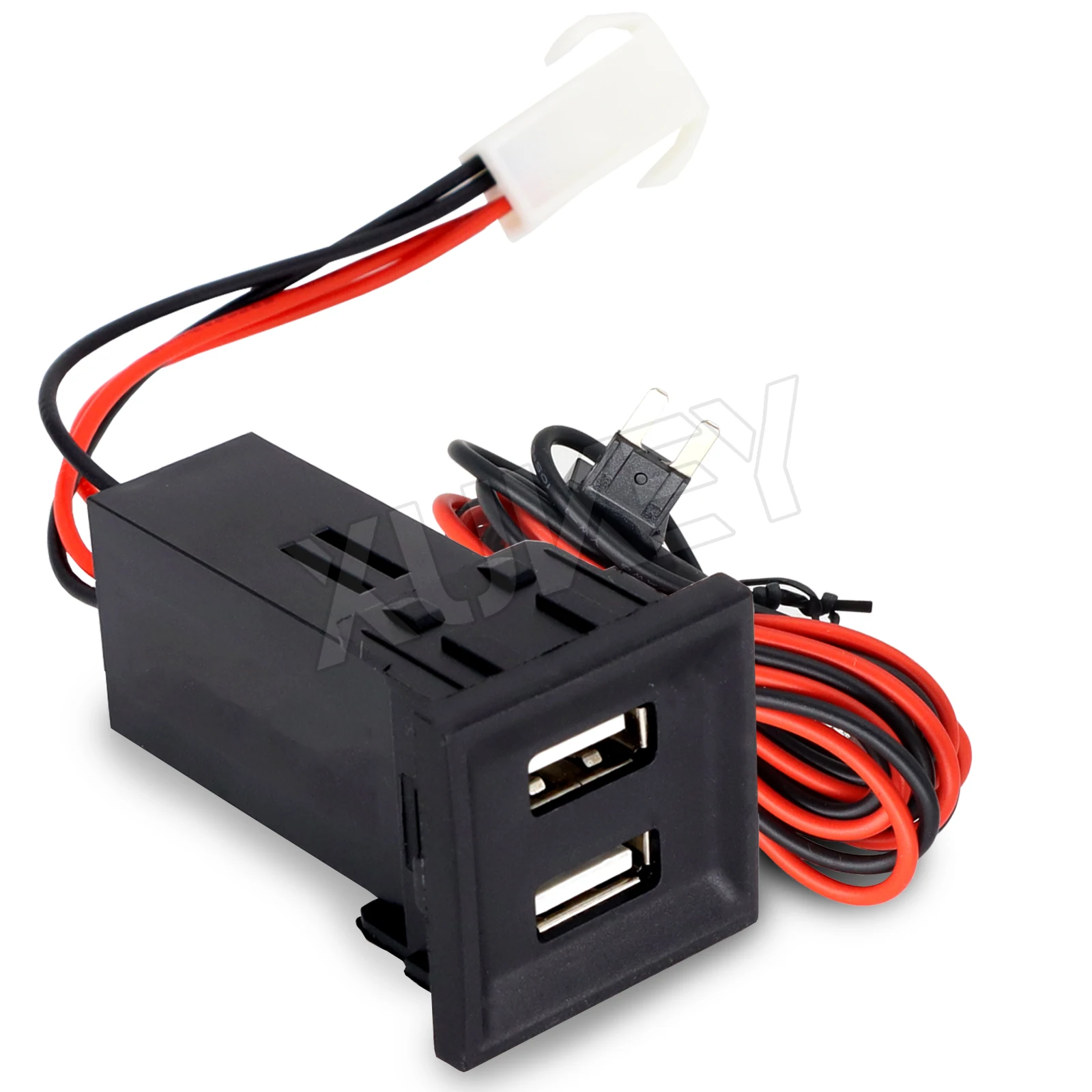 Auto Charger For Volkswagen Transporter T5 2003-2009 Dual USB Charging 2 Port Phone Smartphone Charging 2.1A 24V Car Accessories