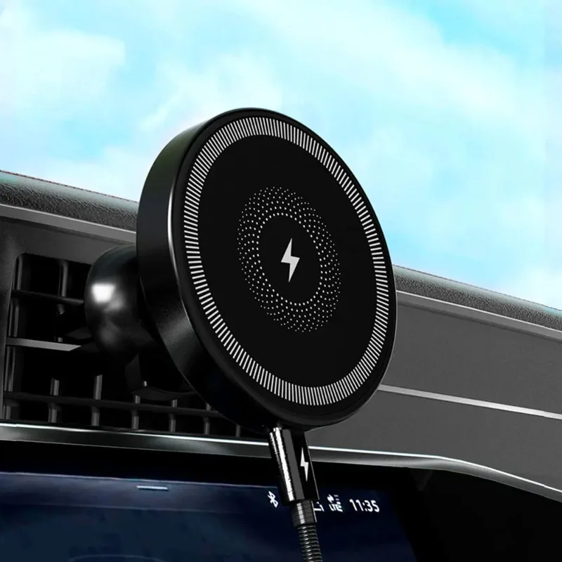 Magnetic Wireless Car Charger, Air Vent Phone Holder 15W Fast Charging Mount for iPhone 17 16 15 14 Pro Max Fast Charging Mount