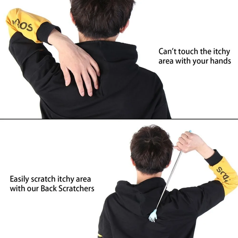

Portable Extendable Back Scratcher Stainless Steel Adjustable Massage Stick Telescoping Scratching Backscratcher Home