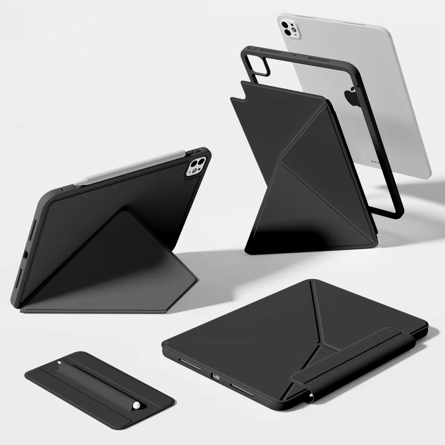 Smart Folio for iPad 11th Generation Case A16 2025 M2 M3 iPad Air 5 Case M4 M5 Pro 11 12.9 13 Funda Mini A17 Magnetically Capa