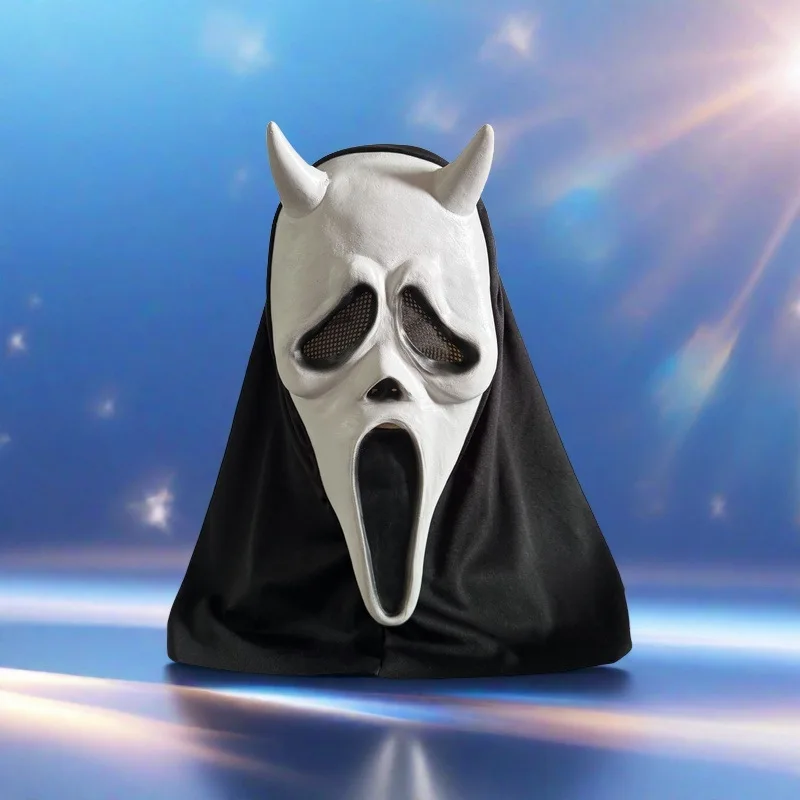 

Screaming horn mask Party mask Horror dance cosplay npc props