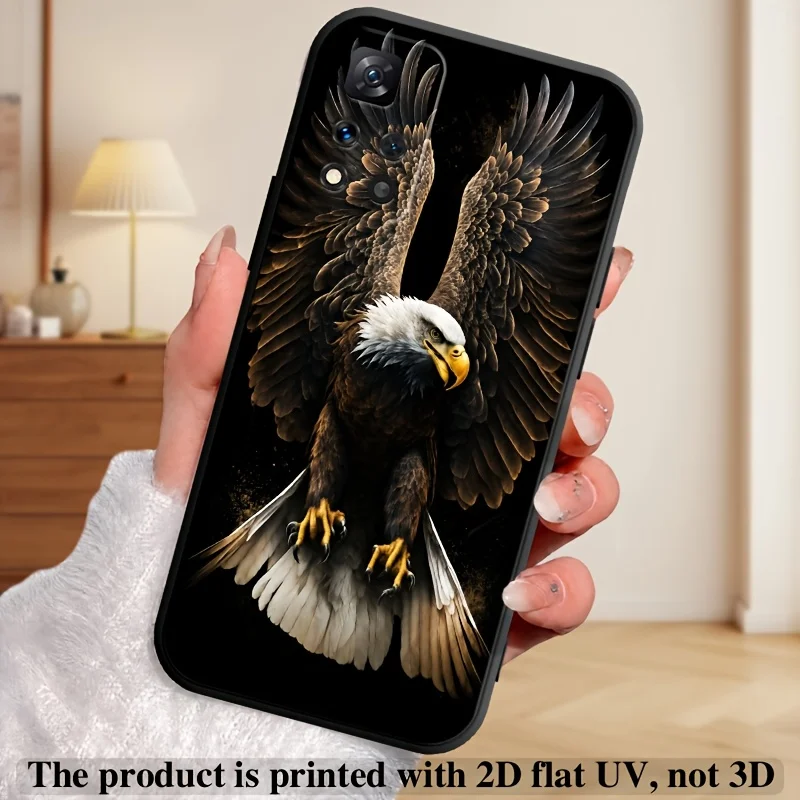 Eagle-pattern soft rubber phone case for Redmi Note 15 14 13 12 11 PRO 5G 4G soft protective cover view 2