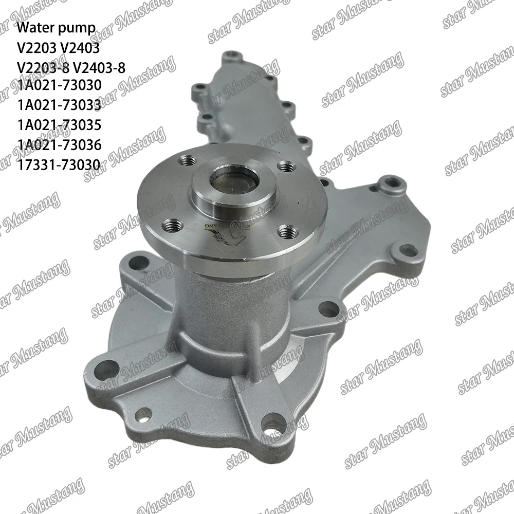 V2203 V2403 V2203-8 V2403-8 Water pump 1A021-73030 1A021-73033 1A021-73035 1A021-73036 Suitable For Kubota Engine Parts