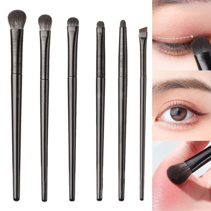 Pinceau Eyeliner noir pour fard à paupières, mélange Portable, outil cosmétique de beauté du visage, ensemble de pinceaux de maquillage pour les yeux, professionnel