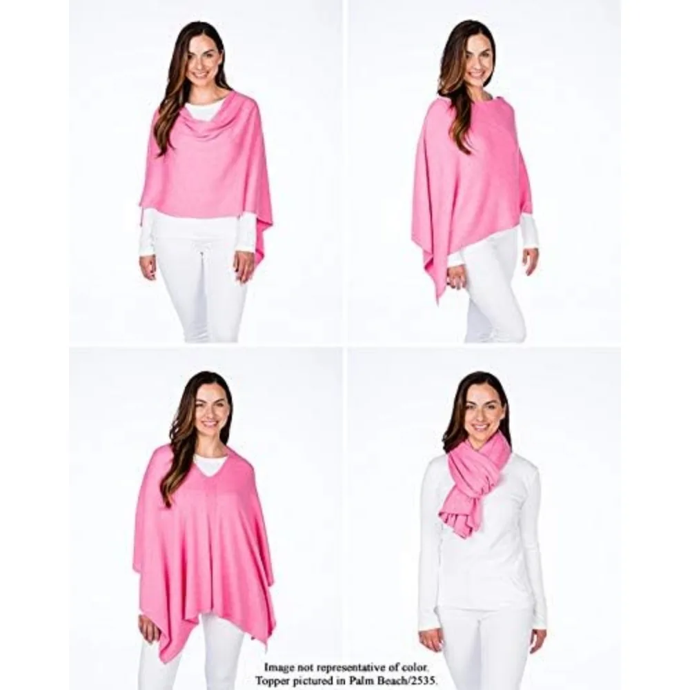 豪華な軽量コットンカシミヤ混紡ポンチョ - コットン95%、カシミヤ5% - どんな機会にも最適な柔らかなギフト