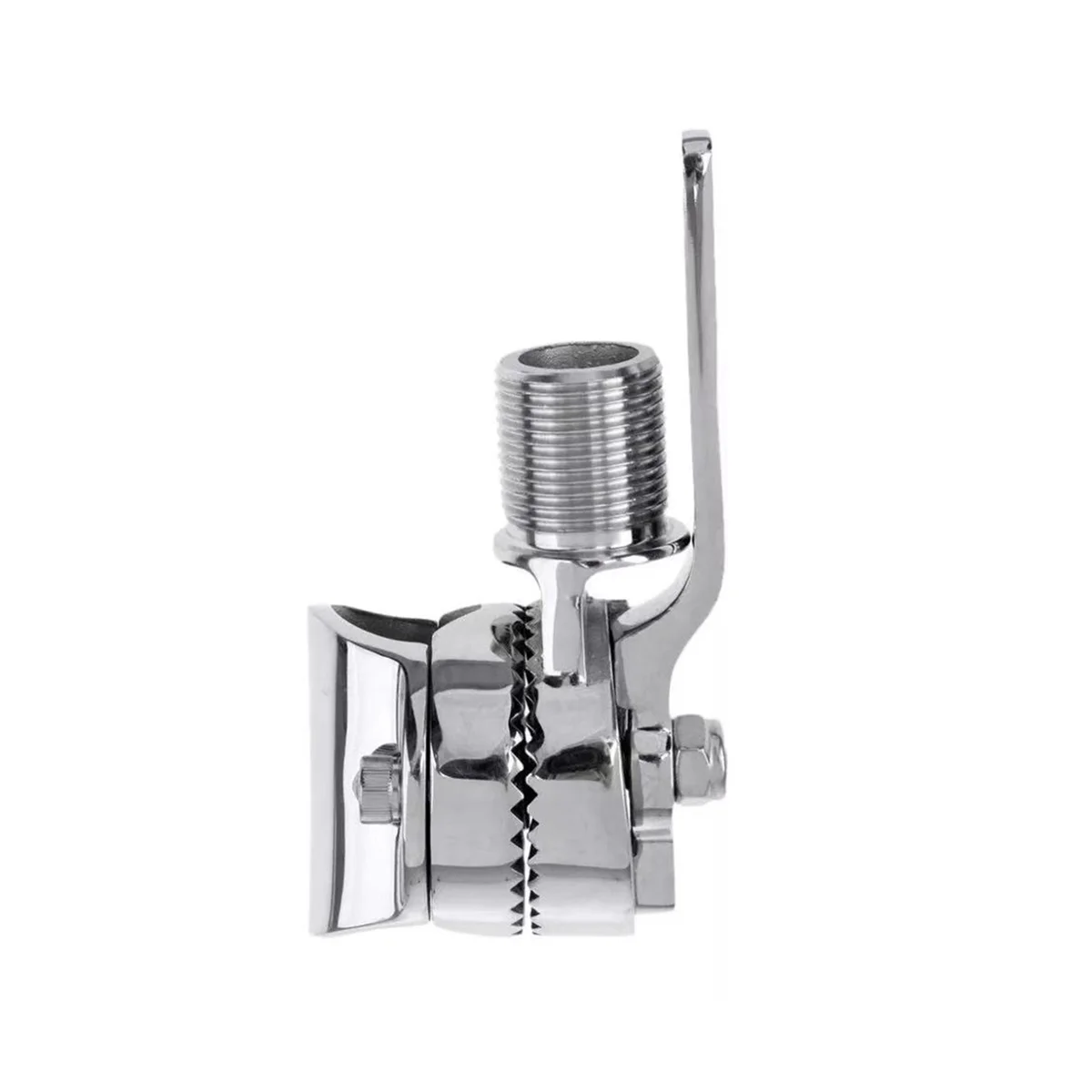 Marine VHF Antenna Mount Rail Mount Adjustable Antenna Base Mount Heavy Duty Ratchet Mount Base Pipe Clamp Hardware image 5