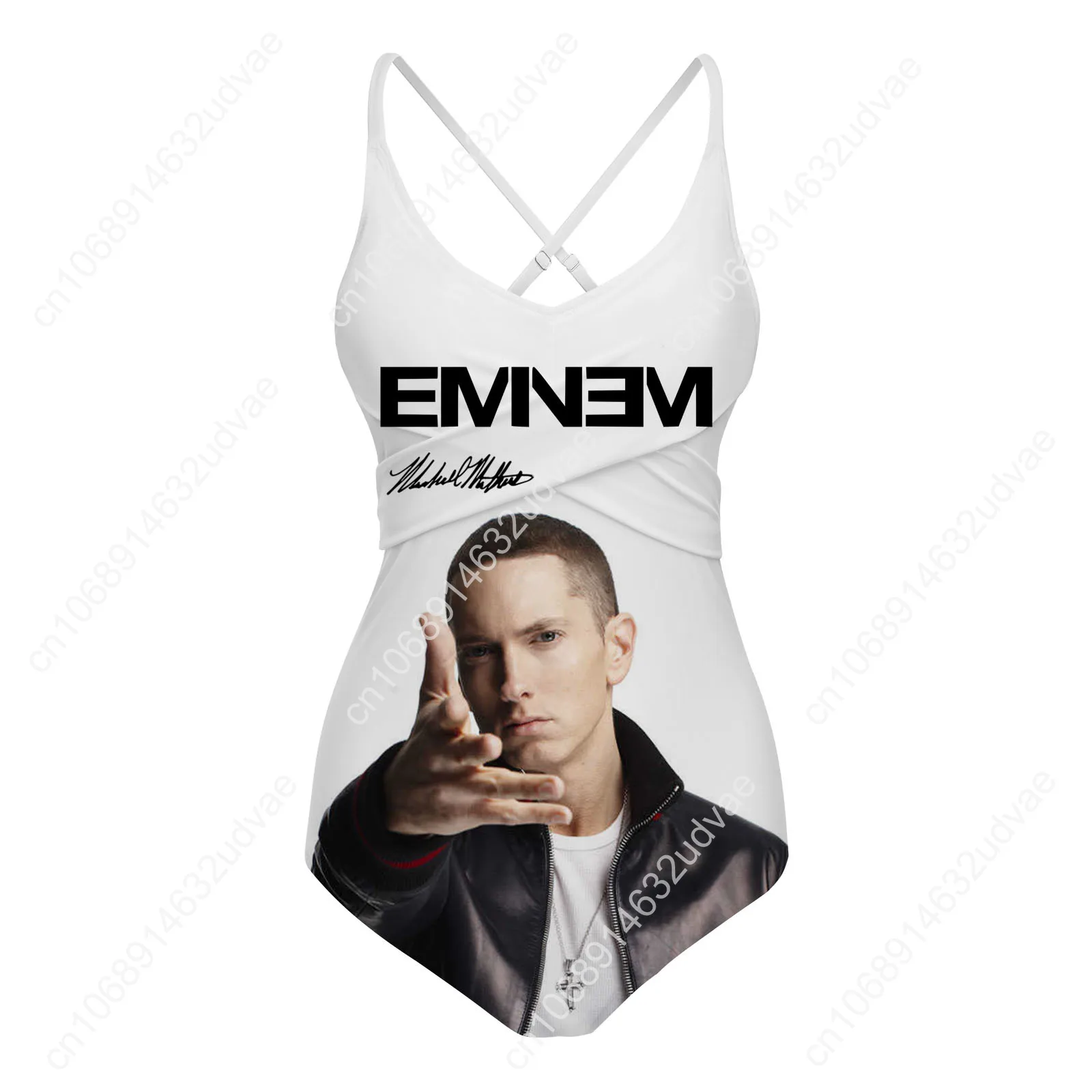 

Eminem Swimsuit Womens Sling Swimsuits Personalized Sexy Swimwear Pool Party Beach Bikini Summer Customize Bathing Suits