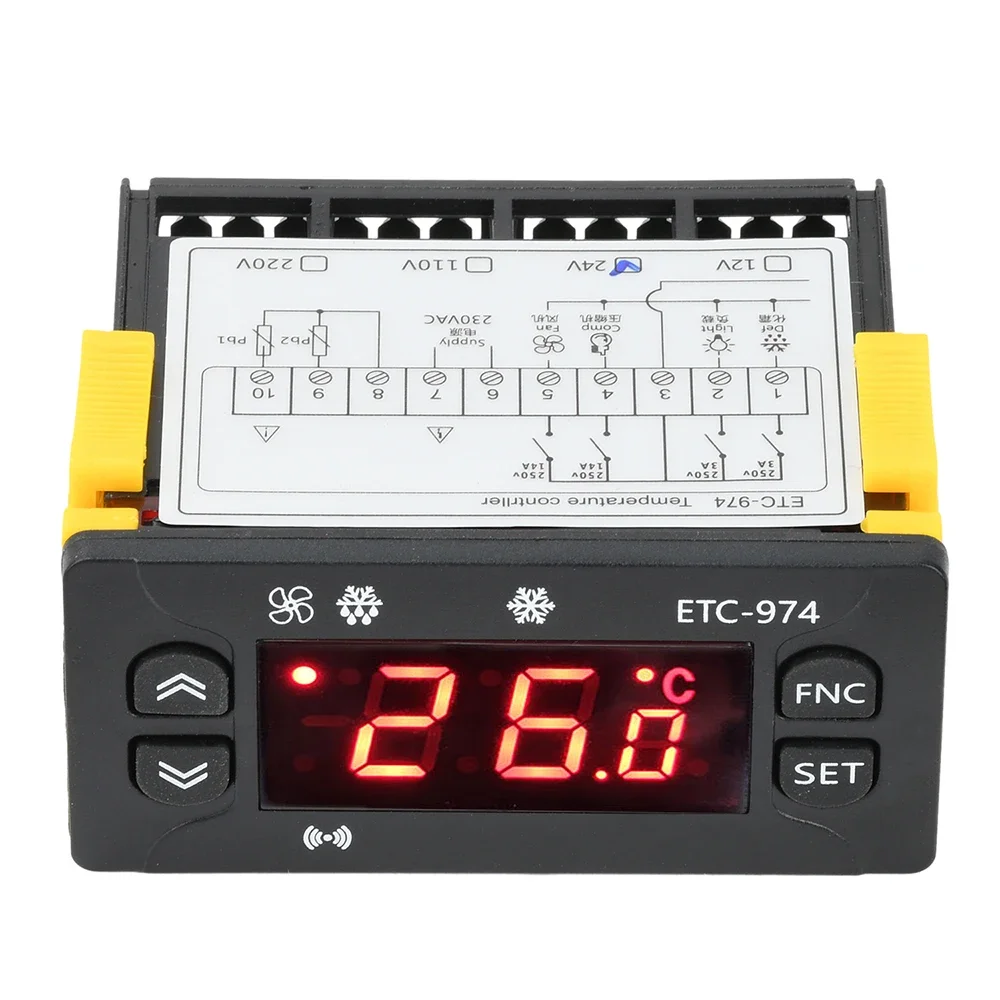 Digital Temperature Controller with Probe Cable AC 110V 220V Refrigerator Defrosting Heating Control Thermoregulator Thermostat