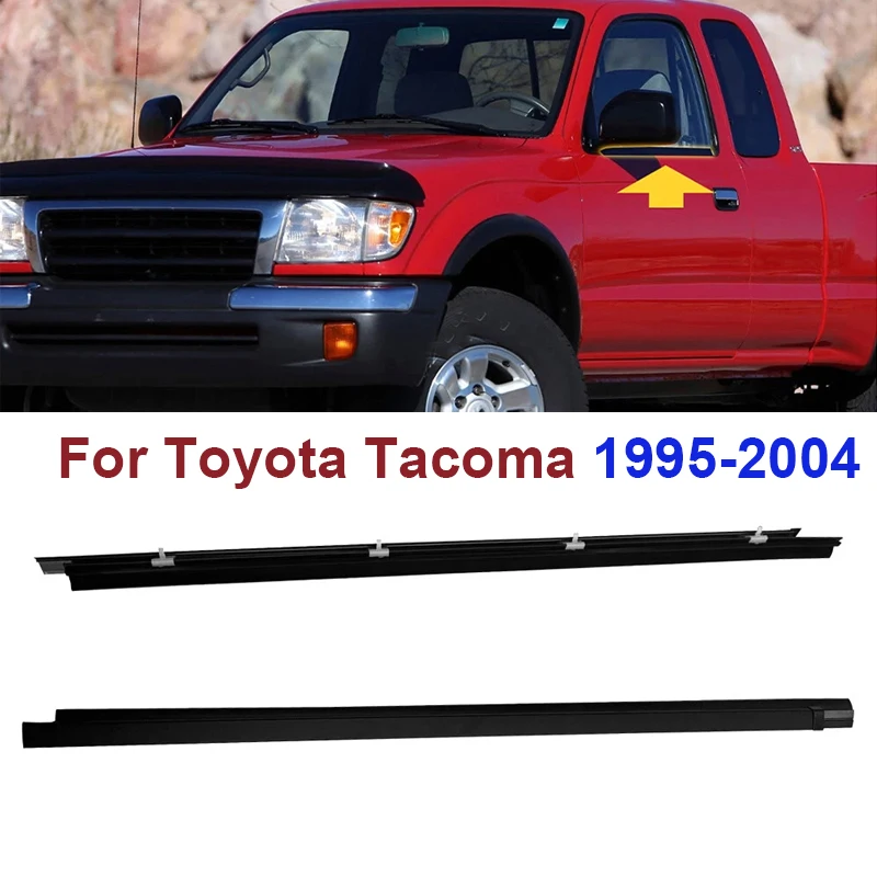 

Комплект из 2 уплотнителей для автомобильных окон, водонепроницаемые, для Toyota Tacoma 1995-2004
