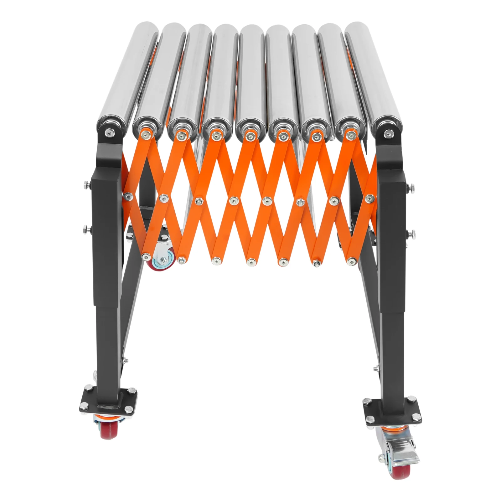 51.57 * 23 * 28.82 بوصة طاولة ناقل دوارة قابلة للتعديل، ناقل أسطواني مرن تلسكوبي لآلات النقش والمسويات #4