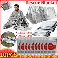 Outdoor Molle Emergency Rescue Blanket Lifesave First Aid Kit Military Bushcraft Survival Blankets Insulation Thermal Foil Cover