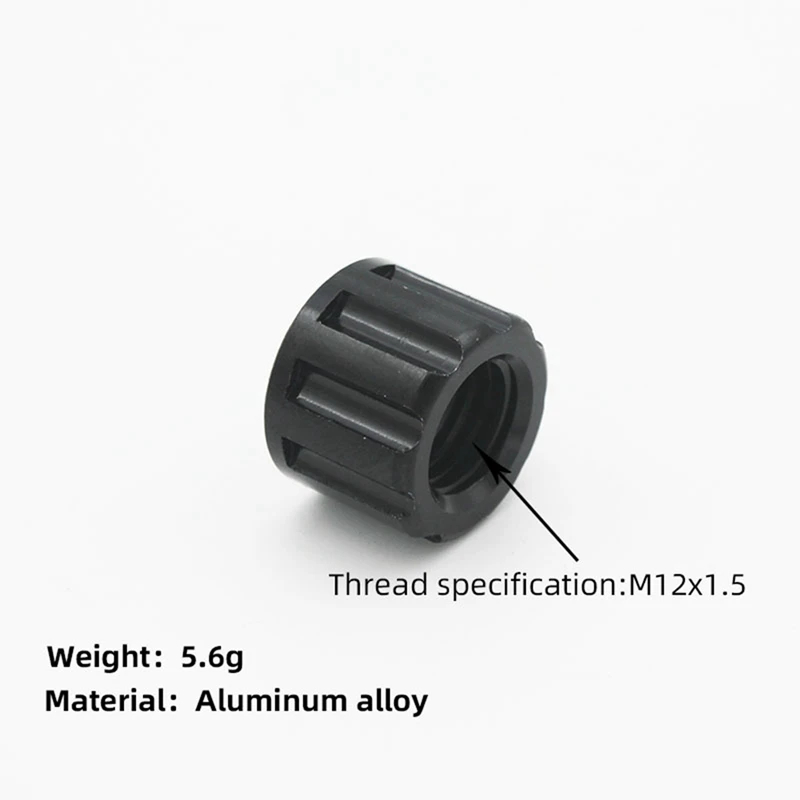 Bicycle Thru Axle Nut M12X1.5 Thread Axle Nuts Bike Hub Tube Shaft Skewer Cap For 1.5Mm Thread Pitch Thru Axle