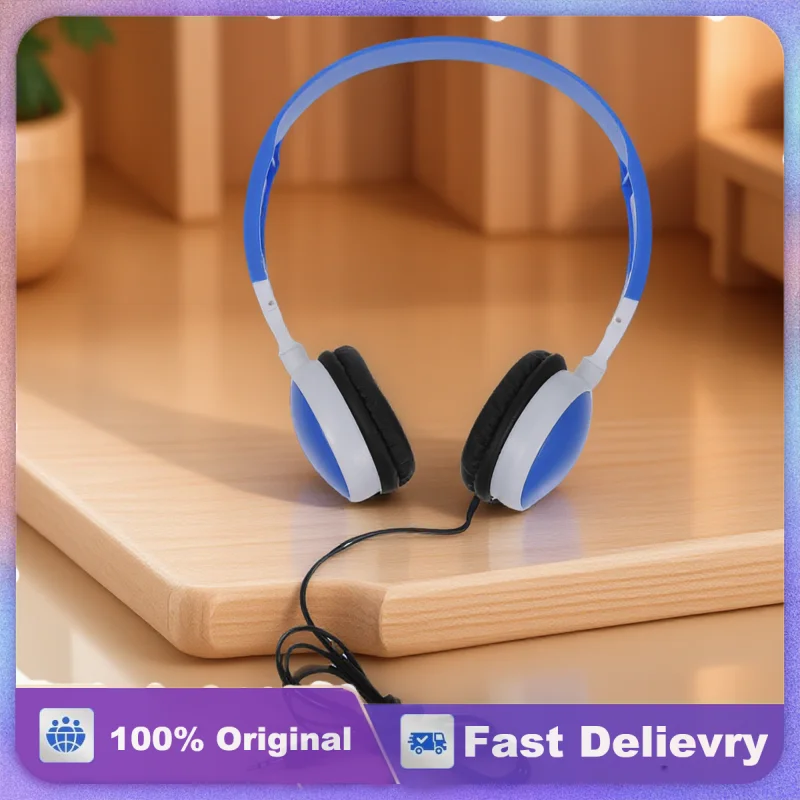 

Children Headphones Kids Earphone On-Ear Headset Foldable Compatible Tablet Phone Computer 35mm Audio Jack Lightweight Stereo