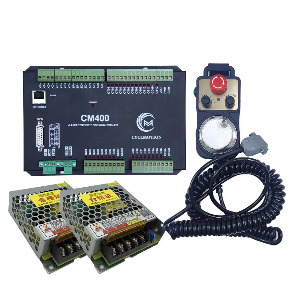 Carte de contrôle Imagmotion pour machine à graver CNC, prend en charge 3/4/6 axes, RTCP 3D, chemin d'outil en temps réel, CMfemelle, RTCP + 6 axes, MPG + 2 kits d'alimentation