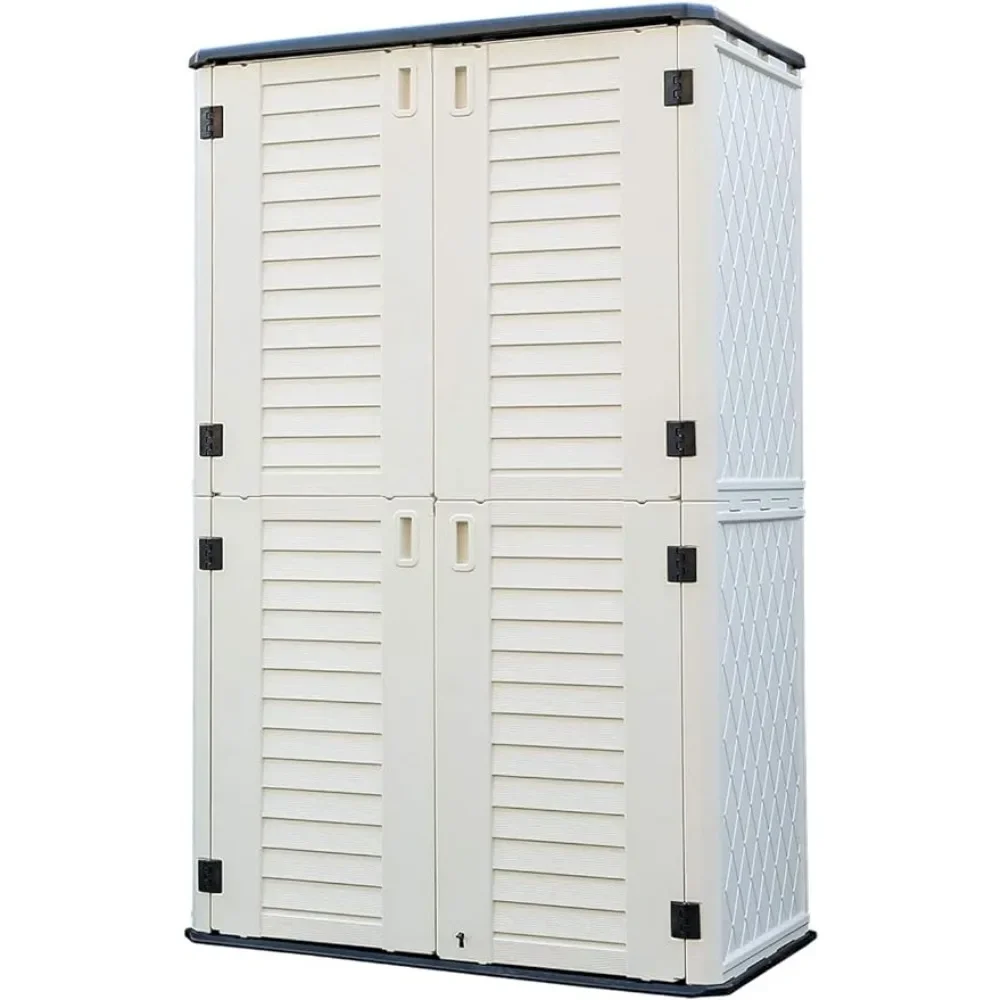 

Storage Shed Weather Resistance, Multi-Purpose Outdoor Storage Cabinet Waterproof, Outdoor Storage Cabinet for Garbage Cans