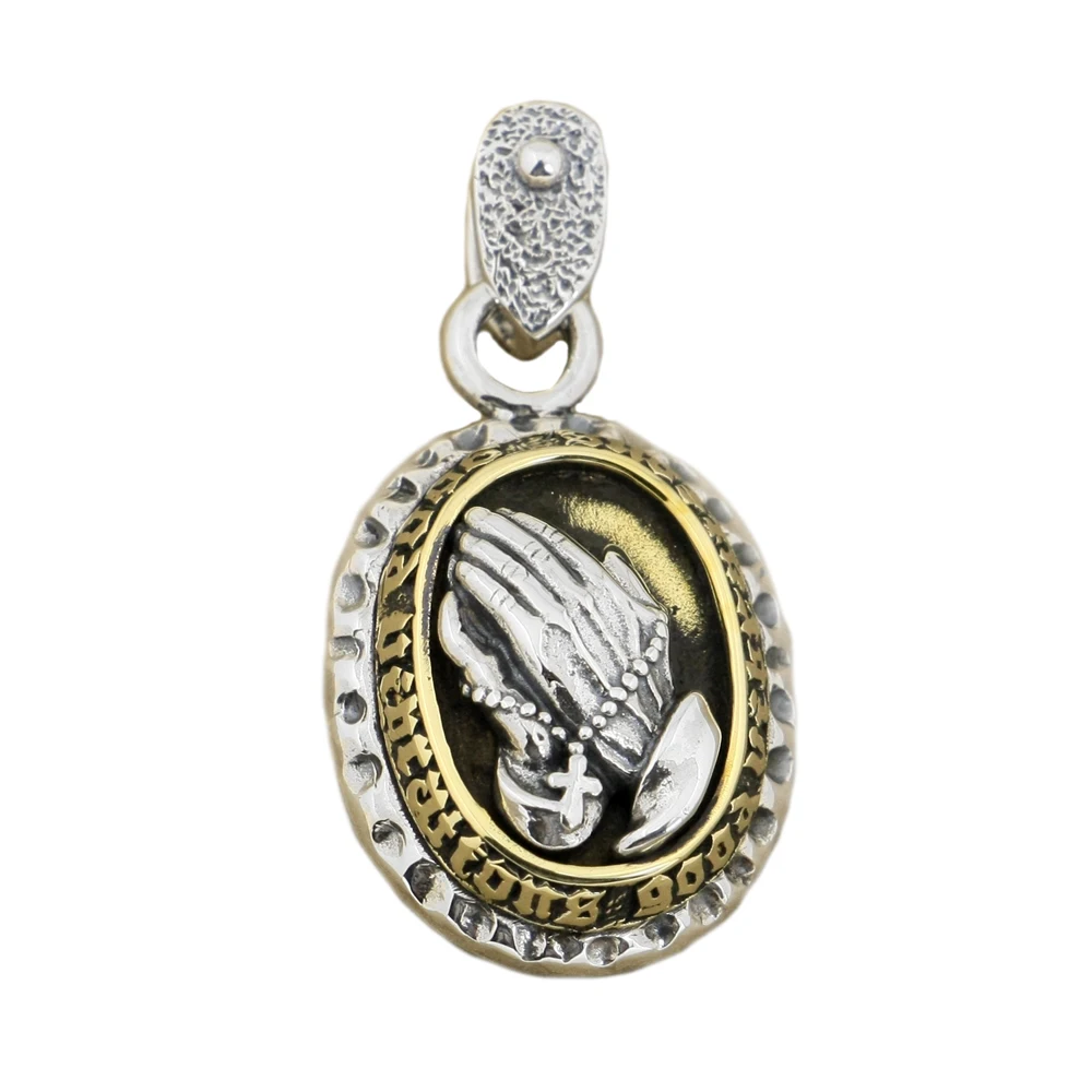 

Praying Virgin Mary Charm 925 Sterling Silver Pendant 9R018