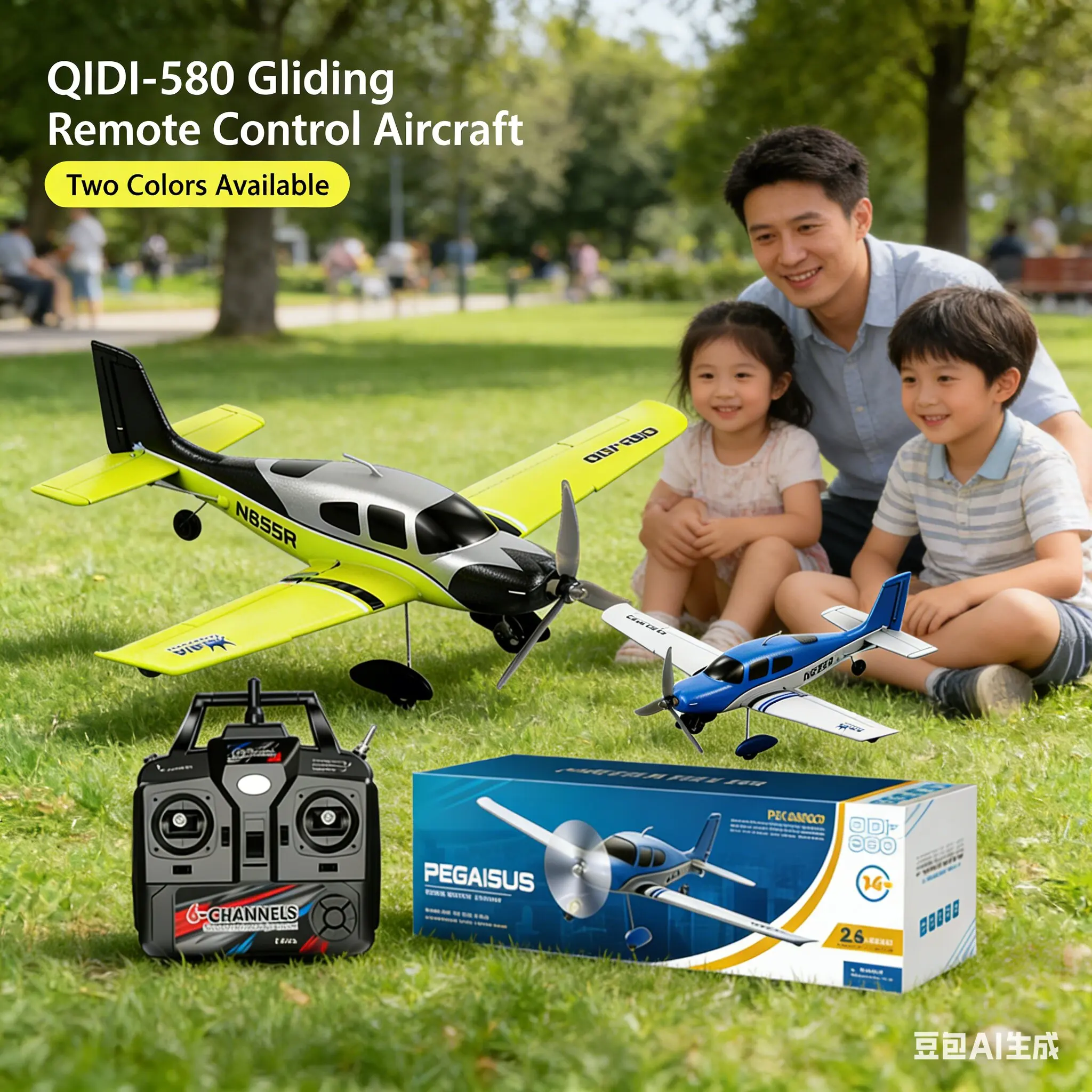 

Игрушечный самолет с дистанционным управлением QIDI-580, 4-канальный радиоуправляемый самолет SR22, модель 1504, подарок для детей.