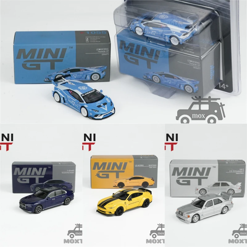 

Литая под давлением модель автомобиля MINI GT 1:64 i7 xDrive60 / MUSTANG / Huracán GT / 190E 2.5-16