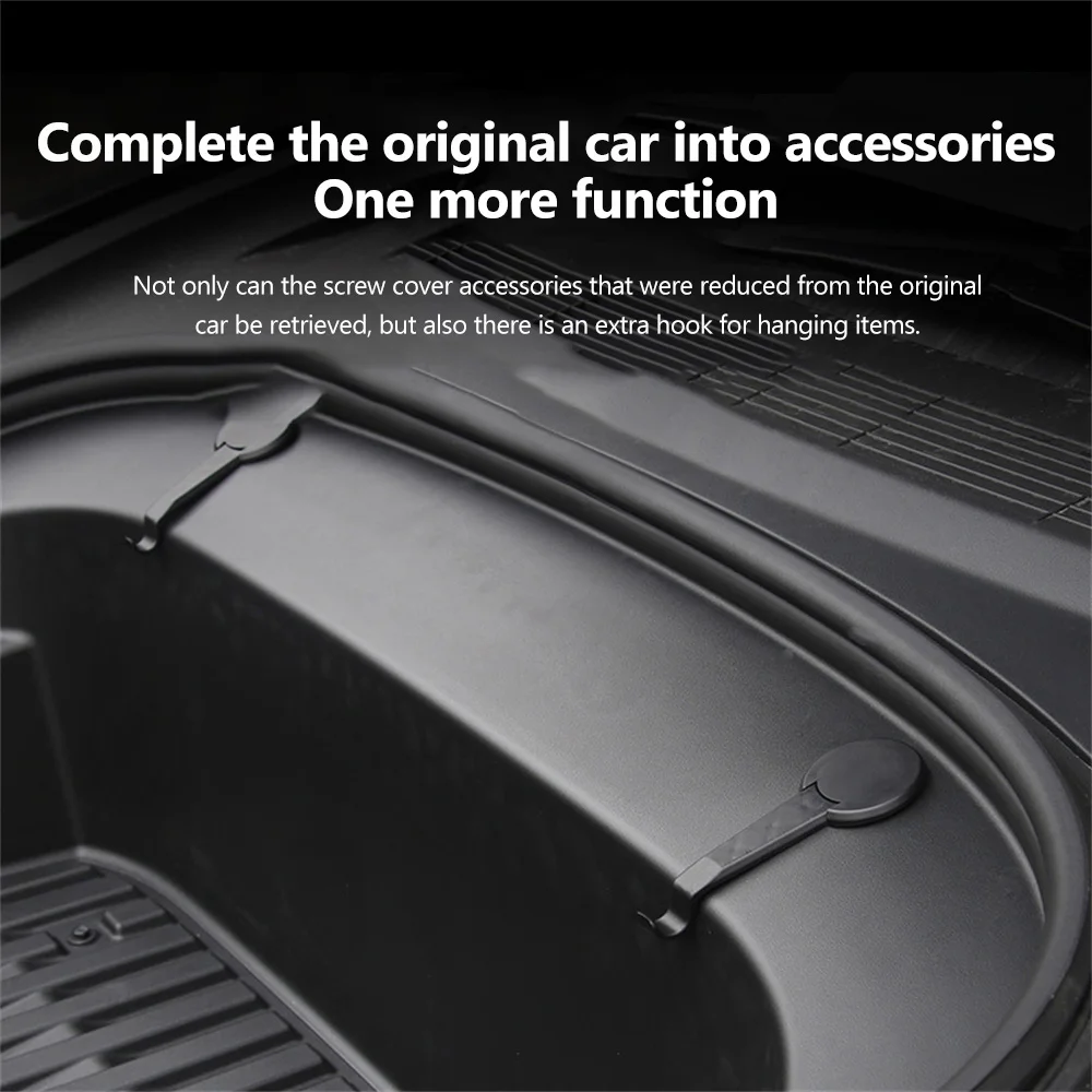 Car Front Storage ABS Hook Auto Interior Modification Parts Fixed Clip Vehicle Accessories Suitable For Tesla Model3 2021