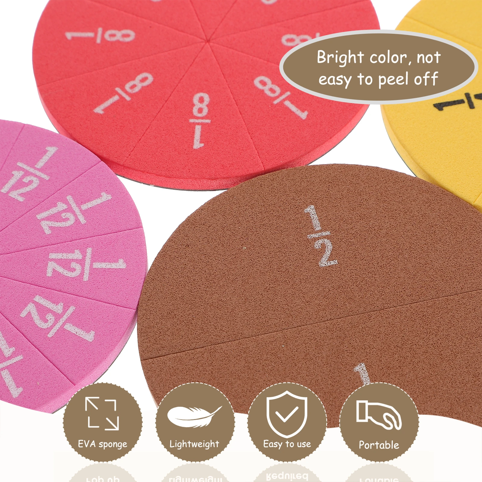 

Trays Score Tablet Teaching Aids Fraction Kit Student Eva Sponge Kits for Students