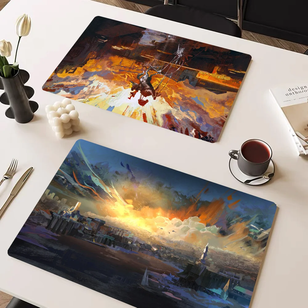 Disco Elysium Kitchen Absorbent Pad Dry Draining Mat Sink Washstand Coffee Machine Pads Table Placemat Faucet Anti Splash