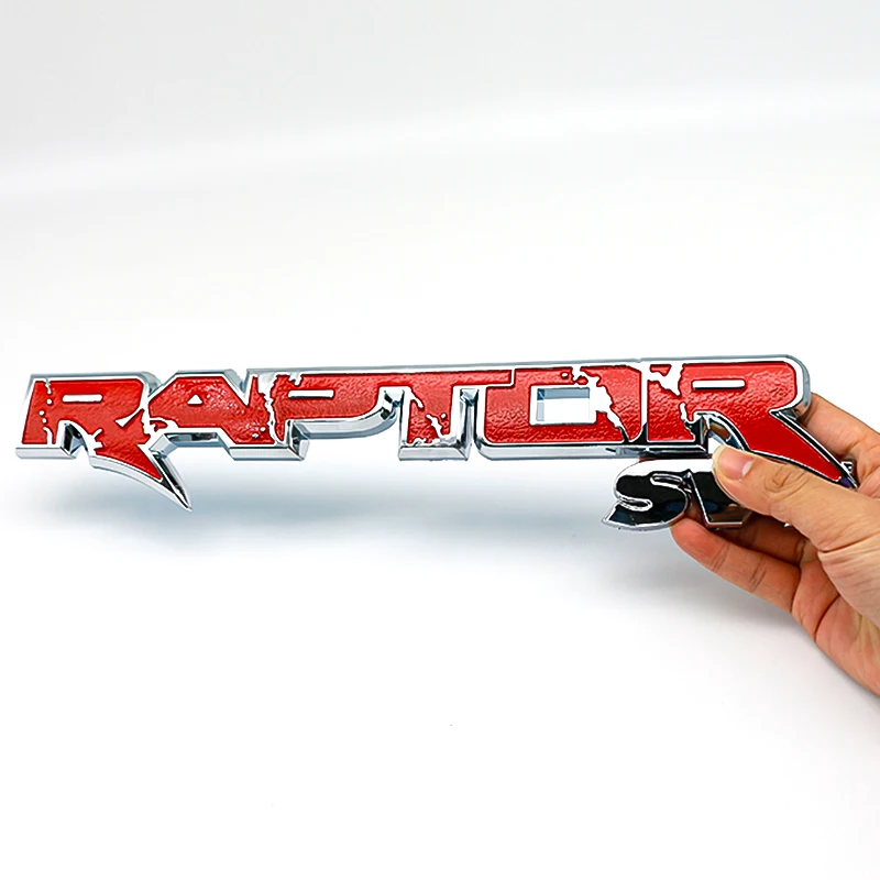 ABS Trunk Sticker Plastic Logo Badge Raptor letter Badge for Ford Focus Mk2 Fiesta Mk3 Mondeo Mk4 Ranger Kuga Mk7 C Accessorie view 6