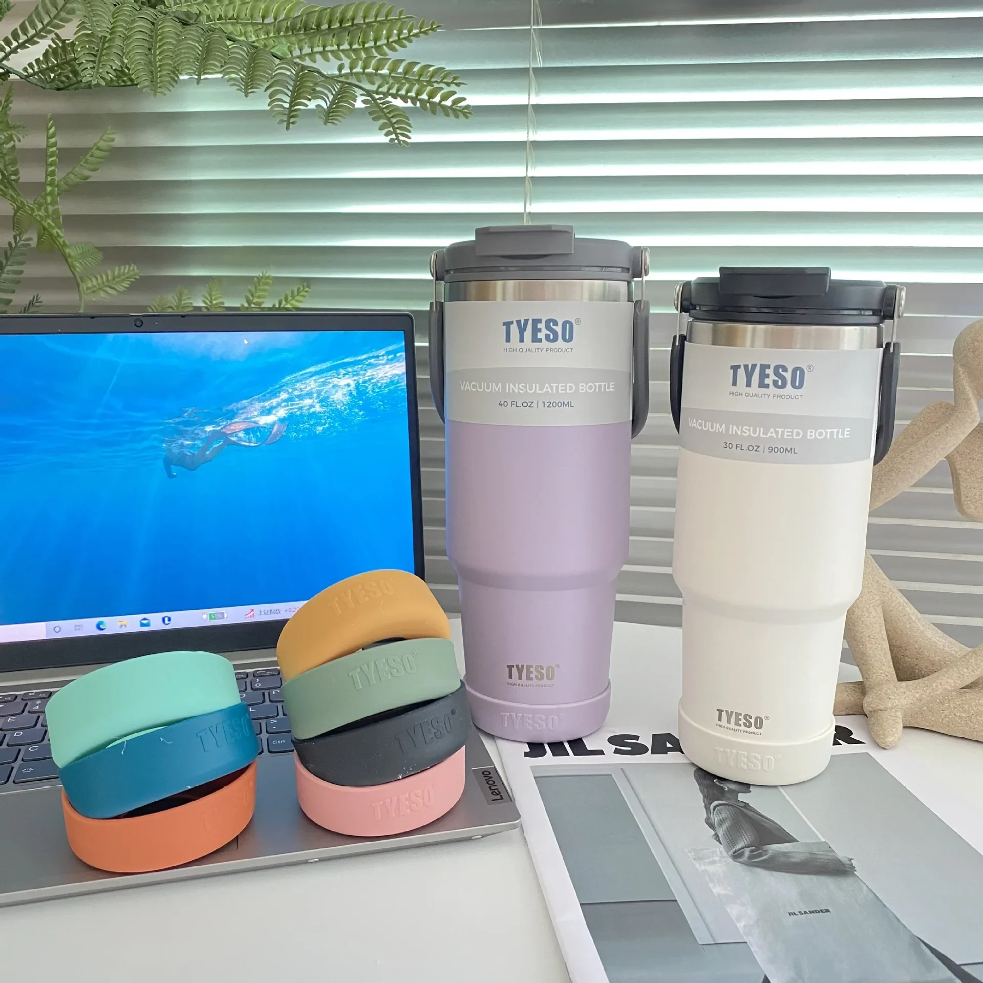 Couvercle de bouteille en Silicone antidérapant Durable, 1 pièce, manchon inférieur universel 71-77mm pour la protection des tasses