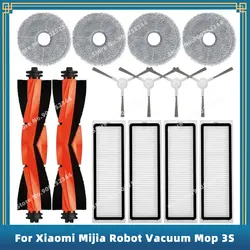 Kompatibel für xiaomi mijia roboter vakuum mopp 3s b108cn b113cn ersatzteile zubehör hauptseiten bürste hepa filter mop pad