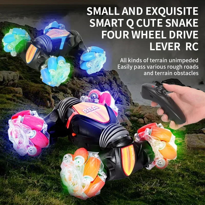 RC Car 4WD Radio Control Stunt Car Gesture Induction Twisting Off-Road Vehicle Drift RC Toys with Light & Music Rc Drift Car