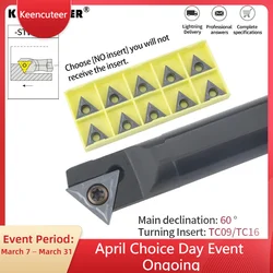 S08K-STWCR09 S25S-STWCR16 Inner Hole Turning Tools Machining Carbide Insert TCMT Internal Toolholders Boring Cutter CNC Lathe