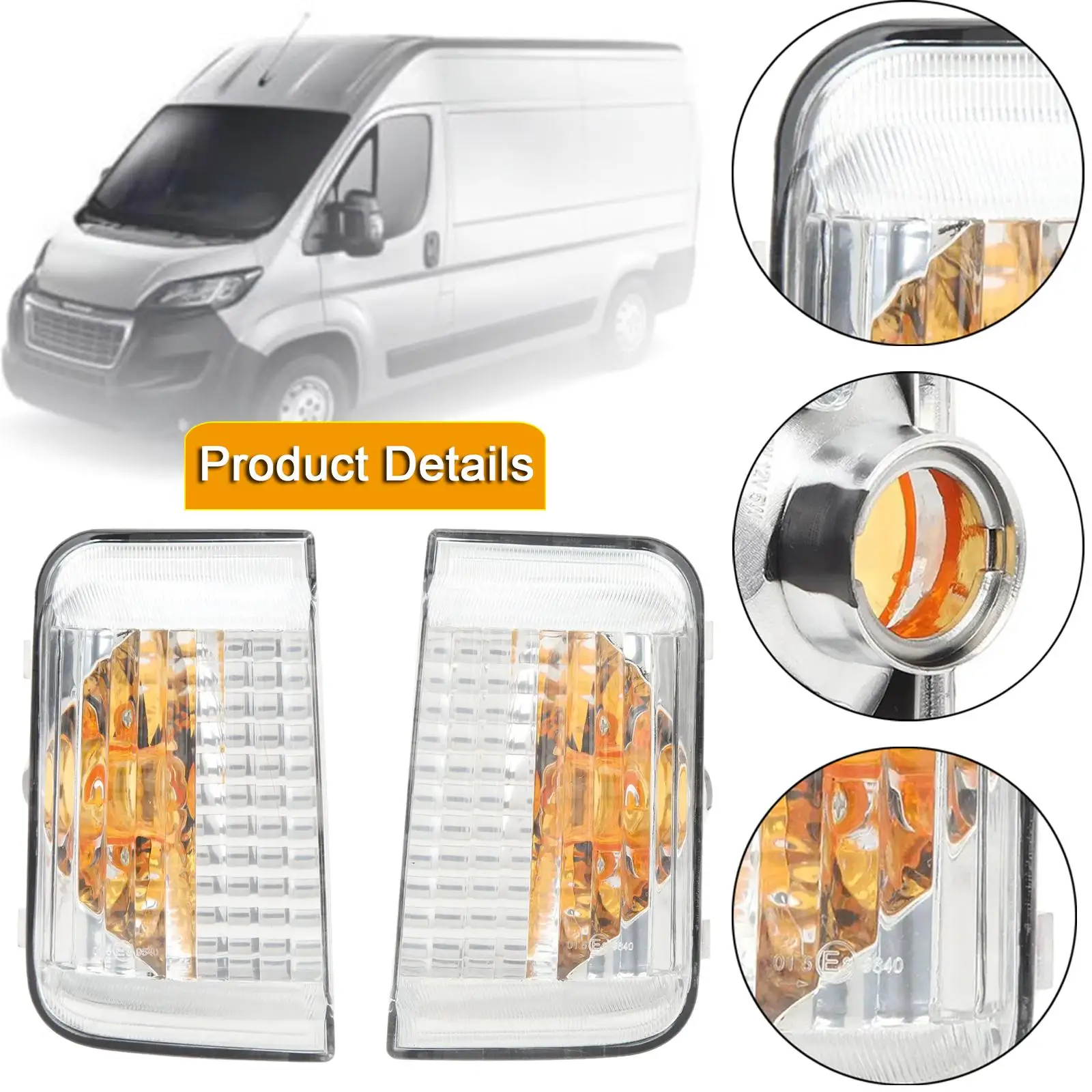 أضواء إشارة الانعطاف بمرآة LED للسيارة 71748254 سهلة التركيب للخبراء
