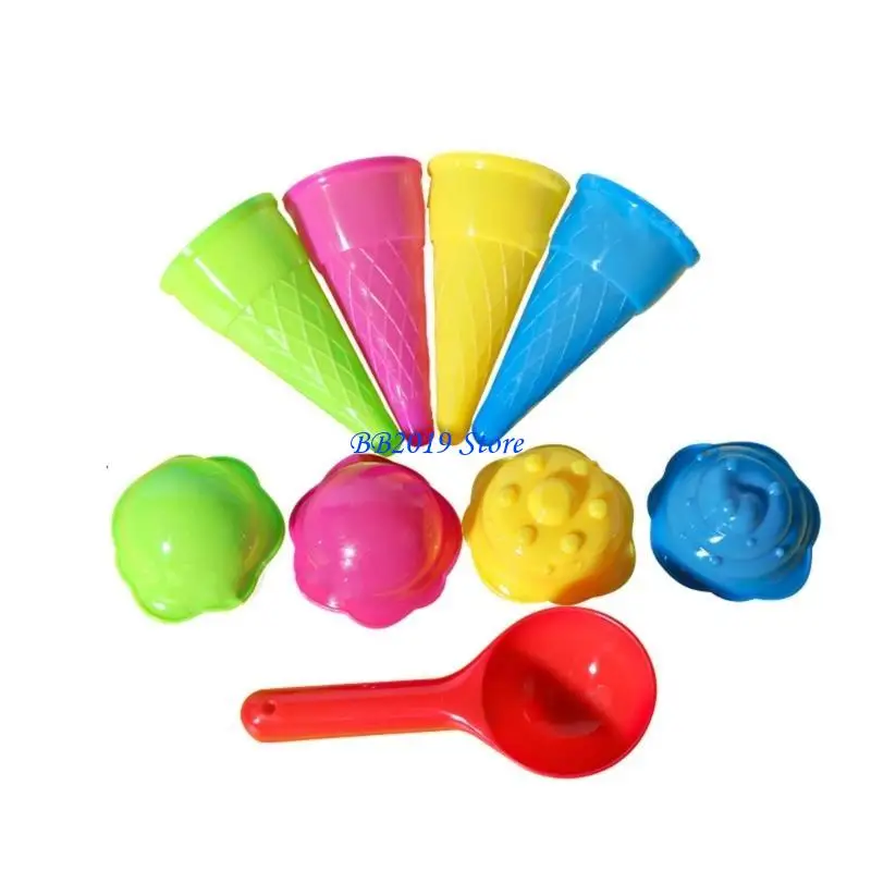 Q0KB Bath Beach Moder Ice Cream Maker Toy dla małych dzieci narzędzie