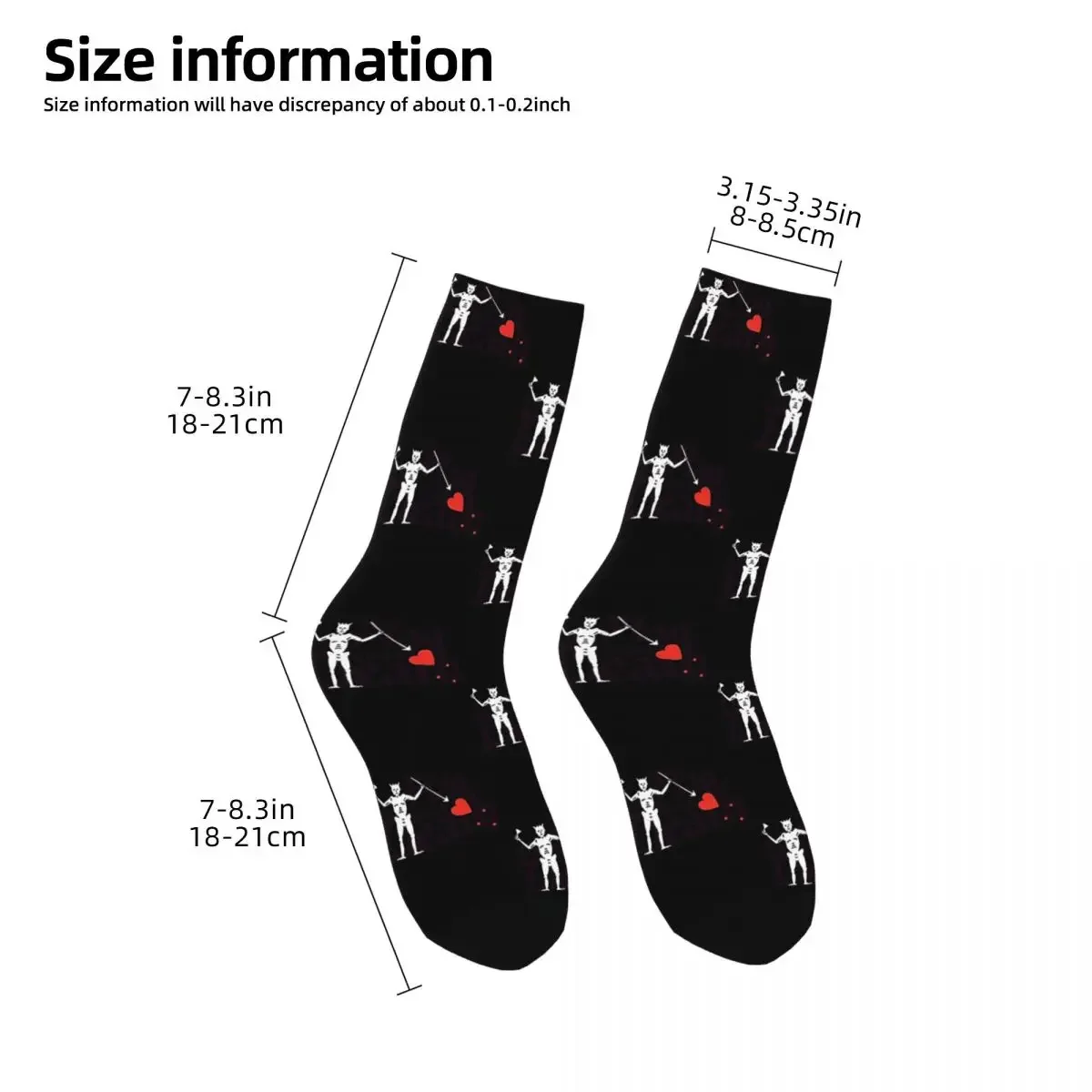 Our Flag Means Death Blackbeard Socks Harajuku Sweat Absorbing Stockings All Season Long Socks for Unisex Christmas Gifts