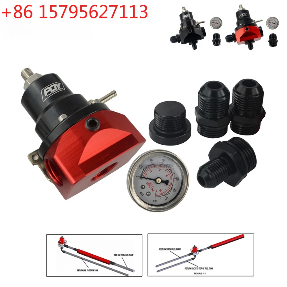 

Modified auto parts AN10 connector fuel pressure regulator 55-80psi for BMW E30