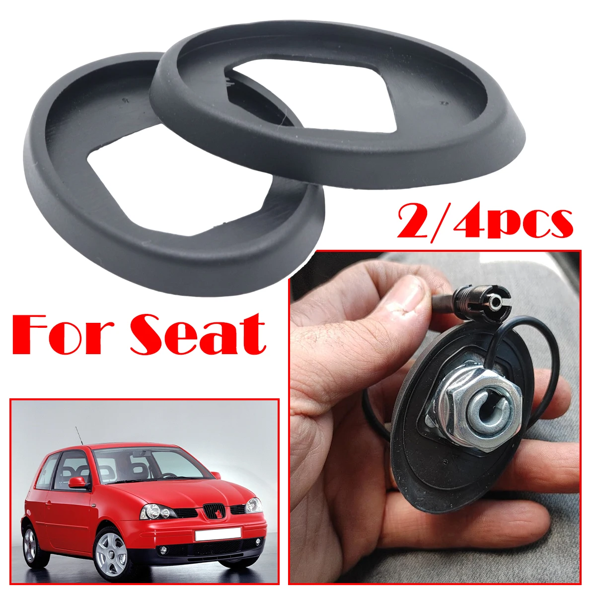 

2/4pcs For Seat Altea Arosa Cordoba Ibiza II III Leon Toledo 7M AM/FM Roof Radio Antenna Aerial Base Mast Seal Rod Pad Car part