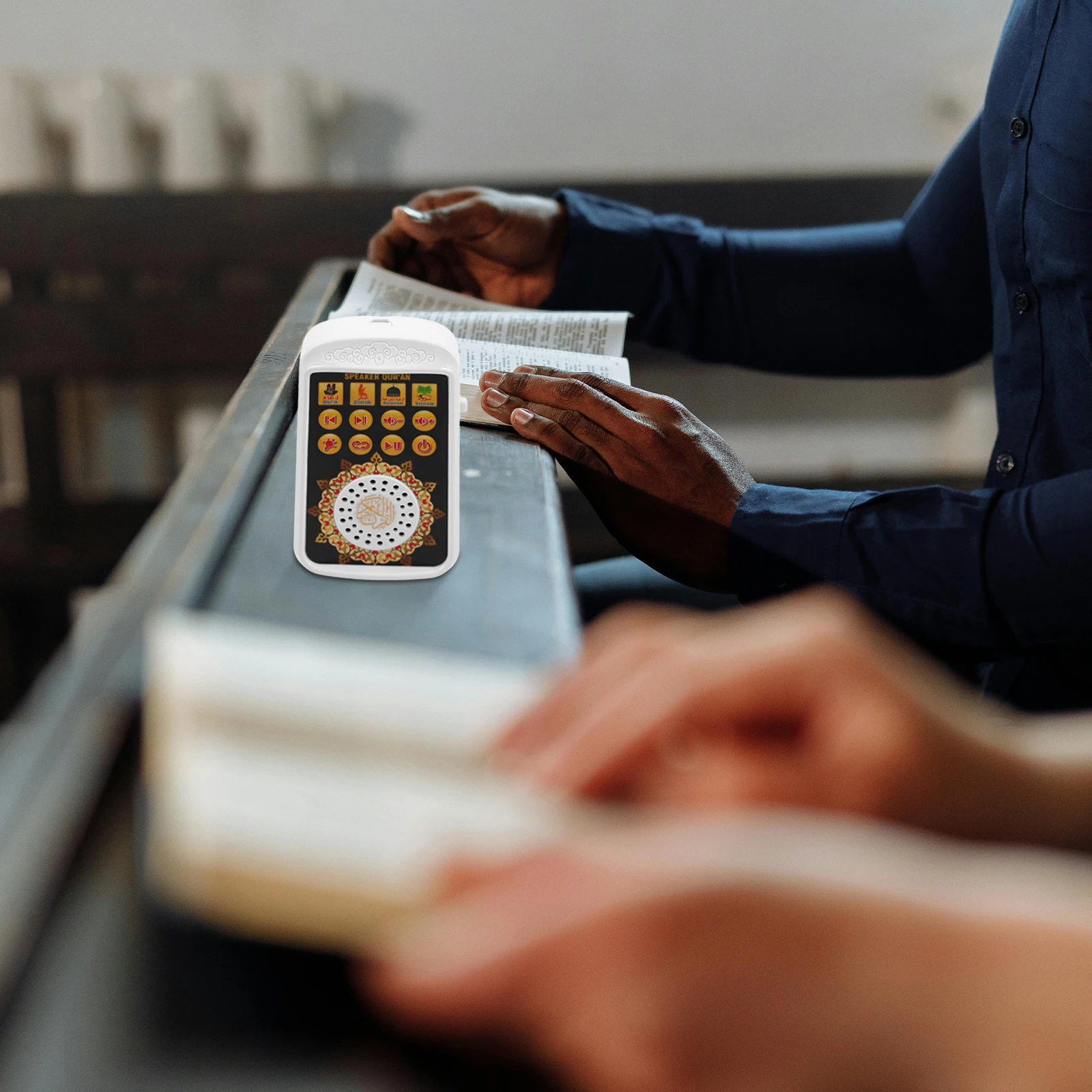 

Digital Portable Quran Speaker Islamic Player for Prayer Recitation Home Travel Ramadan Mp3 Audio Remote Beginner Kid Sound