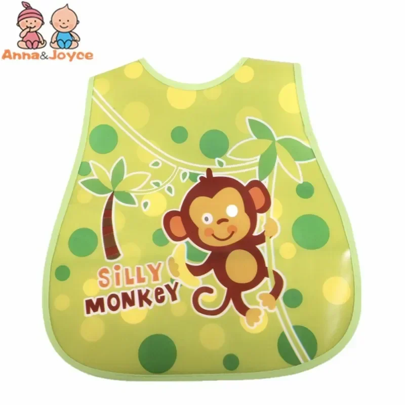 8pc/Lot Cartoon Baby Bibs Waterproof Newborn Bandanas Feeding Burp Cloths Girls Boys Saliva Towel Print Apron